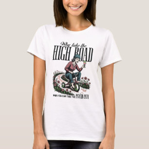 Camiseta Por que seguir o caminho alto - Caminho Psico - Vi