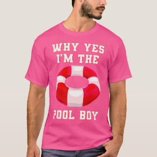 Camiseta Por Que Sim Sou O Garoto Piscina Engraçado Nadando