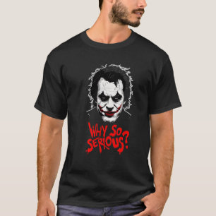 Camiseta Por Que Tão Sério? Joker Fan Art Tee