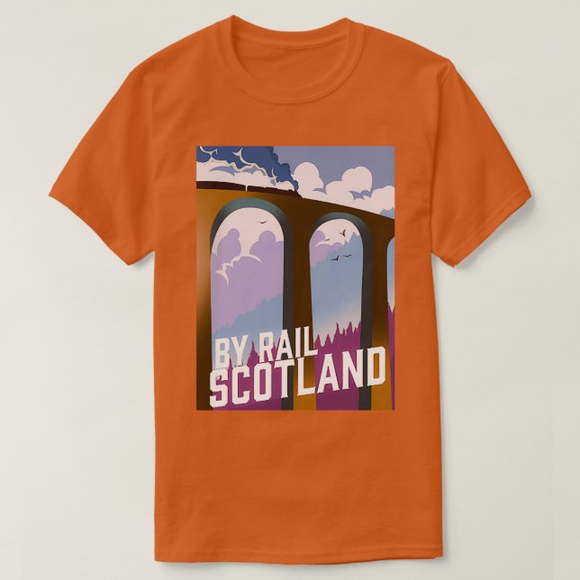 Camiseta Por Rail Scotland (Frente do Design)