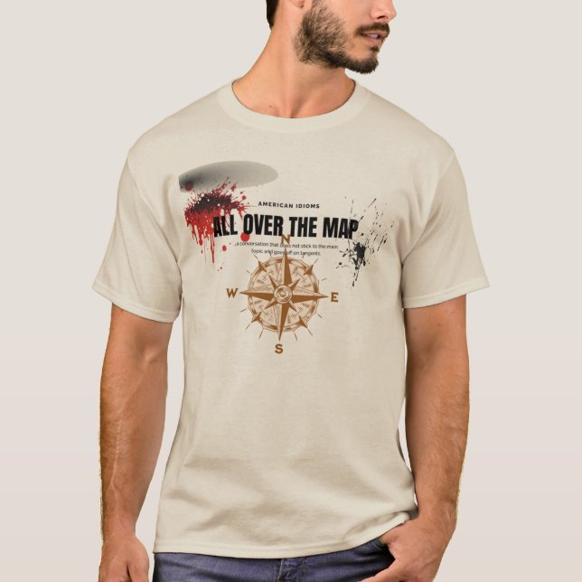 Camiseta Por todo o mapa um Idiom Americano pt.3 (Frente)