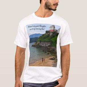 Camiseta Por trás de cada excelente Filha é um Pai realment