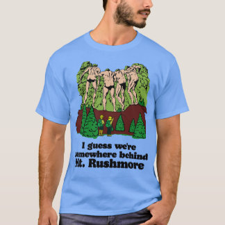 Camiseta Por trás do Mt Rushmore