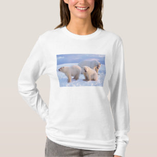 Camiseta Porcas de urso polar com filhotes em conjunto com 