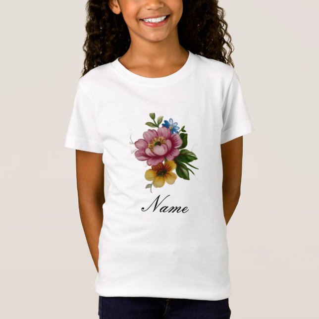 Camiseta Porcelain Inspired Floral  (Frente)
