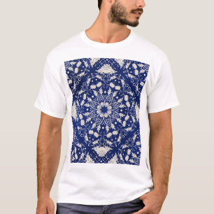 Camiseta Porcelana chinesa: Blue Watercolor Floral