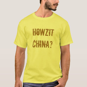 Camiseta Porcelana de Howzit - calão do RSA