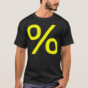 Camiseta Porcentagem - Amarelo