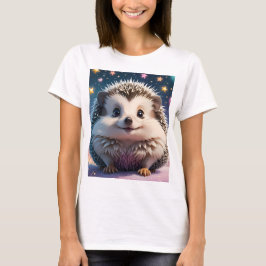 Camiseta Porco Adorável com estrelas e corações