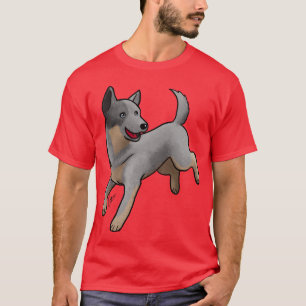 Camiseta Porco australiano Cattle Dog Blue Heeler Amigo vin