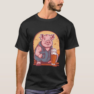 Camiseta Porco Beer Design Porco Farmer