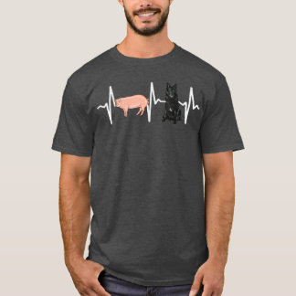 Camiseta Porco Belga Sheepdog Heartbeat Lover