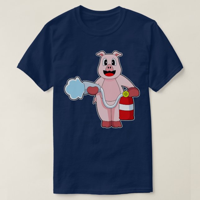 Camiseta Porco Bombeiro (Frente do Design)