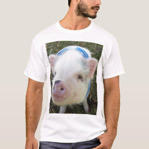 Camiseta Porco bonito da barriga de pote