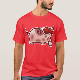 Camiseta Porco bonito do feriado