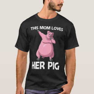 Camiseta Porco Bonito Para A Mãe Comida