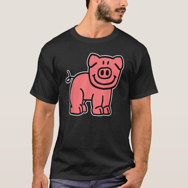 Camiseta Porco cômico (Frente)