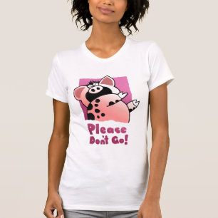 Camiseta Porco cómico engraçado dos desenhos animados do