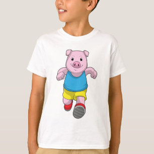 Camiseta Porco como Executante em Execução