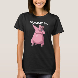 Camiseta Porco Cortado Para Mulheres Mãe Comida Animal 1