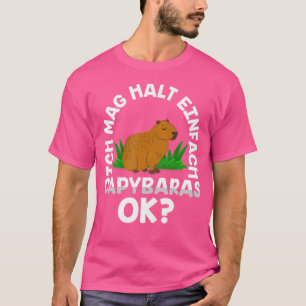 Camiseta Porco De Água Engraçado Dizendo Capybara