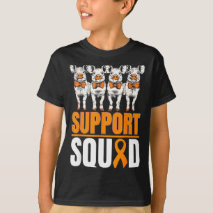 Camiseta Porco de Fita Laranja Suporte à Consciencialização