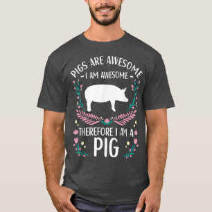 Camiseta Porco de roupa para suínos em grão-de-cabra amam R