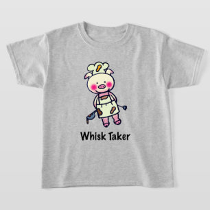 Camiseta Porco De Tomador De Whisk - Design De Chef Engraça