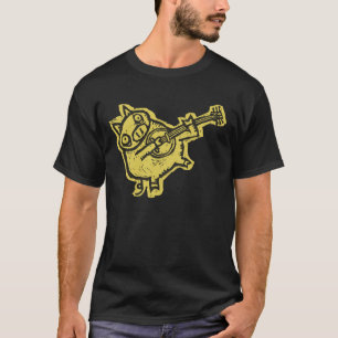 Camiseta Porco do banjo do Woodcut