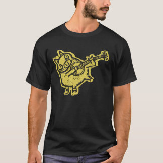 Camiseta Porco do banjo do Woodcut