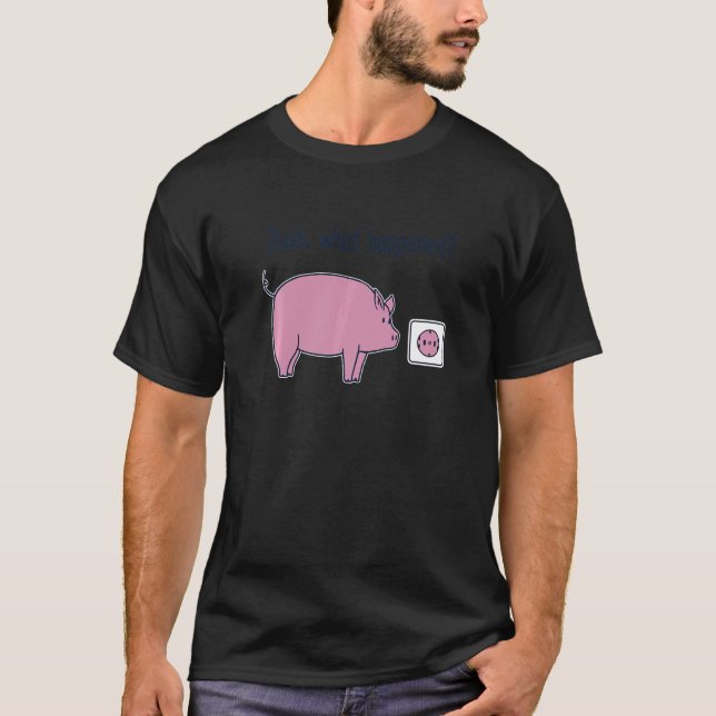 Camiseta Porco Elétrico de Humor Elétrico Elétrico (Frente)