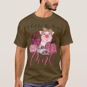 Camiseta Porco Em Outubro Vestimos Alertas De Cancer De Mam
