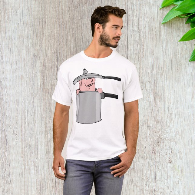 Camiseta Porco Em Uma Panela (Criador carregado)