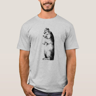 Camiseta Porco Engraçado Antiquado