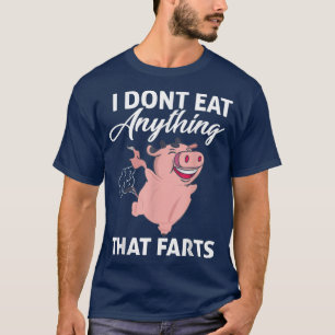 Camiseta Porco Engraçado Não Como Nada Que Farta Vegan Ve