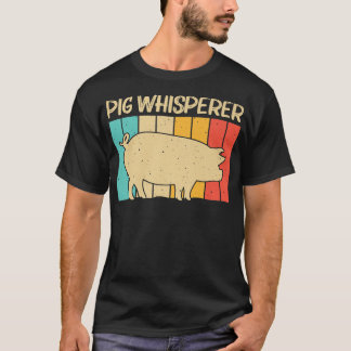 Camiseta Porco Engraçado Para Homens Amante de os animais B