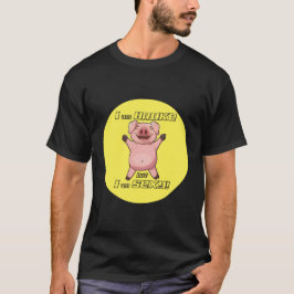 Camiseta Porco Engraçado quebrado mas sexy - Camisa-T