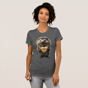 Camiseta Porco-espinho de Abraços Grátis Engraçado