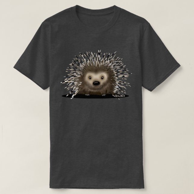 Camiseta Porco-espinho Fofo (Frente do Design)
