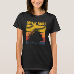 Camiseta Porco-espinho Grande Abraçador Afiado Ouriço Cuida