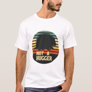 Camiseta Porco-Espinho Preto Não É Abraçador