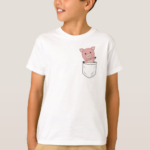 Camiseta Porco Fazenda de porco - Animais da espécie "Cute"