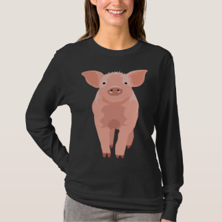 Camiseta porco fofo