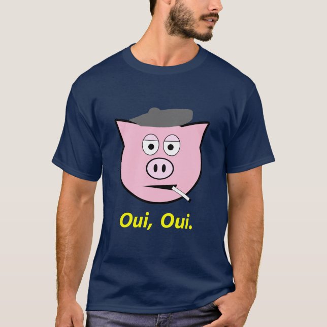 Camiseta Porco francês (Frente)
