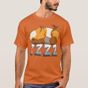 Camiseta Porco-guincho dormindo para um criador-amante de p