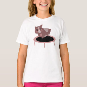 Camiseta Porco guineense bonito em trampola