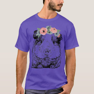 Camiseta Porco-guineense com banda larga floral Premium