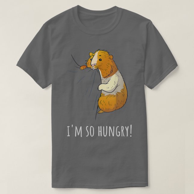 Camiseta Porco-guineense estou com tanta fome (Frente do Design)