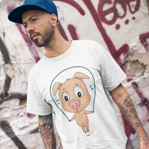Camiseta Porco Ignorando T-Shirt