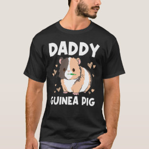 Camiseta Porco legal Para Homens Pai Roda Fluffy Cavy Pet